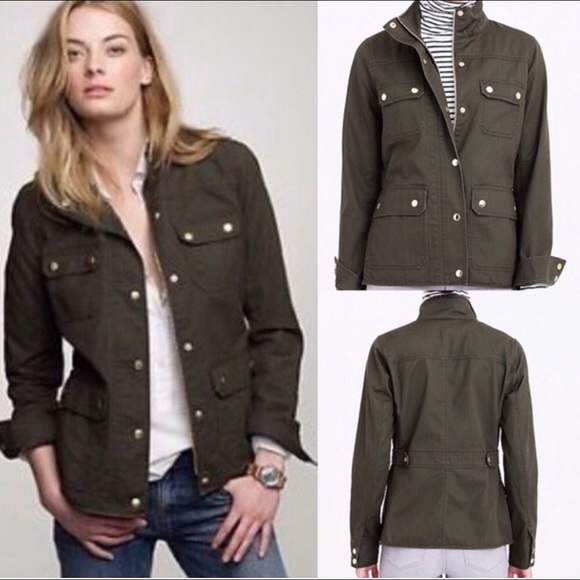 J. Crew Jackets & Blazers - J.Crew Relaxed Boyfriend Field Jacket Mossy Brown